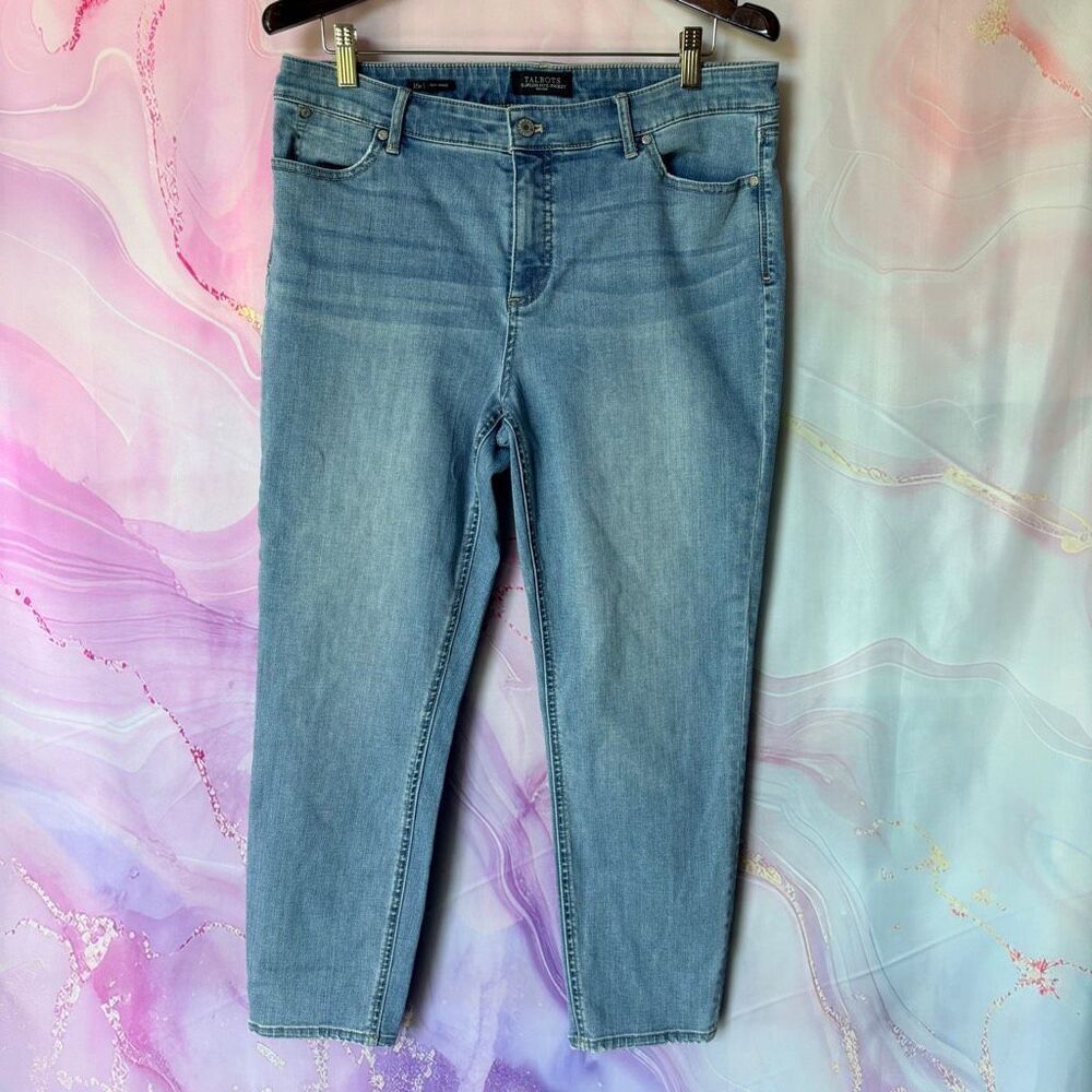 Talbots 16P Slim Ankle Jeans Denim Pants Luxury Preppy Classy Casual Old Money